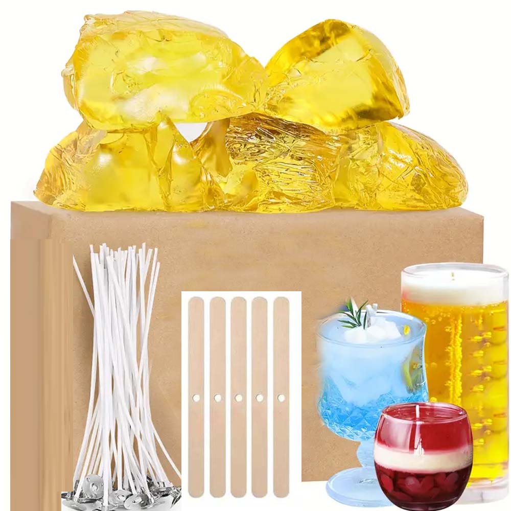 Candle Making Gel Wax - 200g amarelo claro gel geléia cera