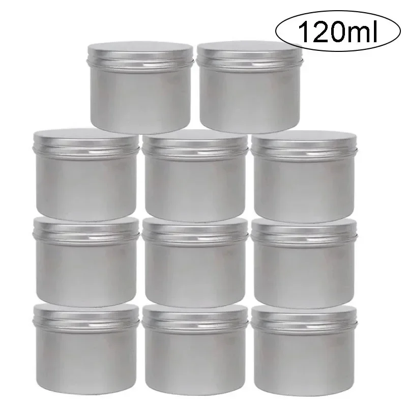 Tin Container Lid - Frasco de lata de alumínio 120ml,