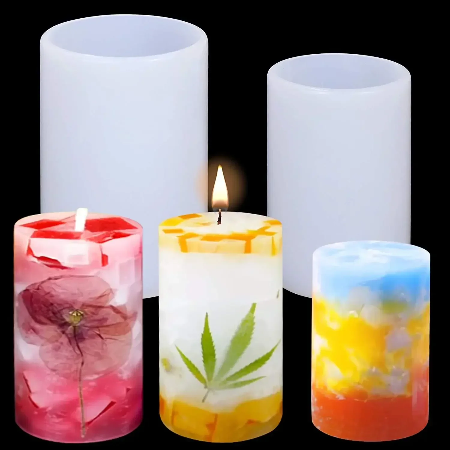 Candle Making Gel Wax - Molde de silicone para vela em