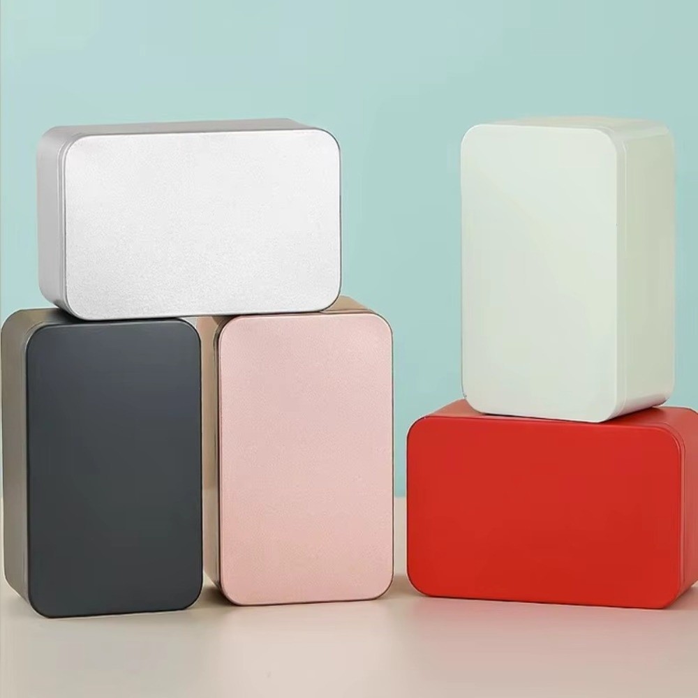 Tin Container Lid - Nova Caixa de Lata de Cor