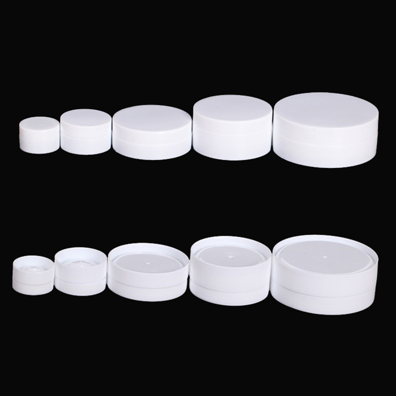 Tin Container Lid - 12pçs recipiente de plástico branco, frasco