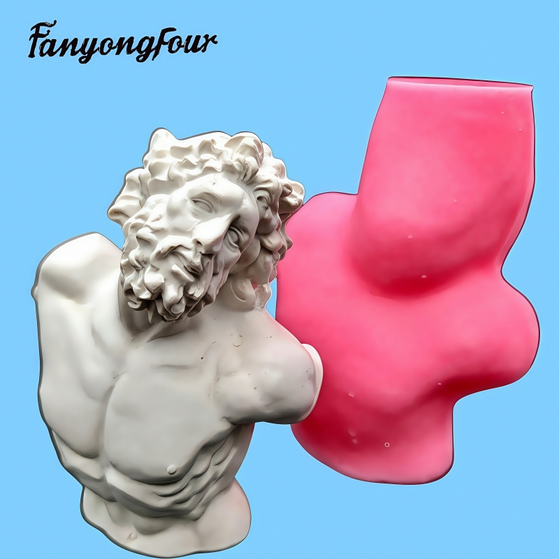 Candle Making Moulds - Molde de silicone de meio corpo