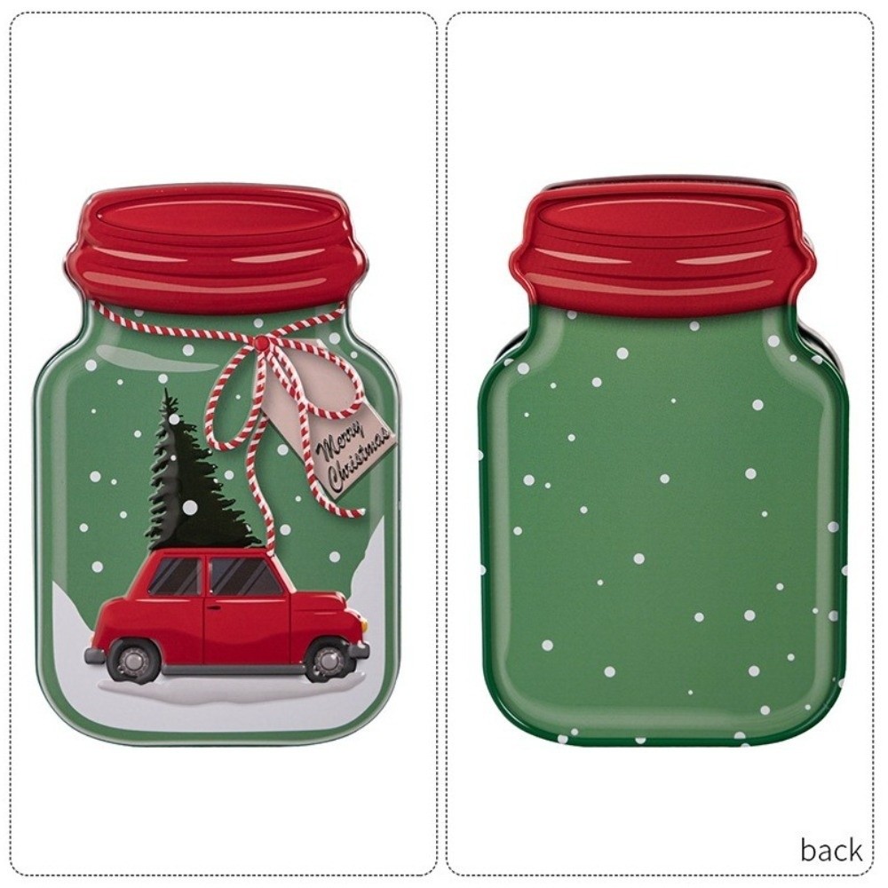 Tin Container Lid - Caixa de Natal de Metal com