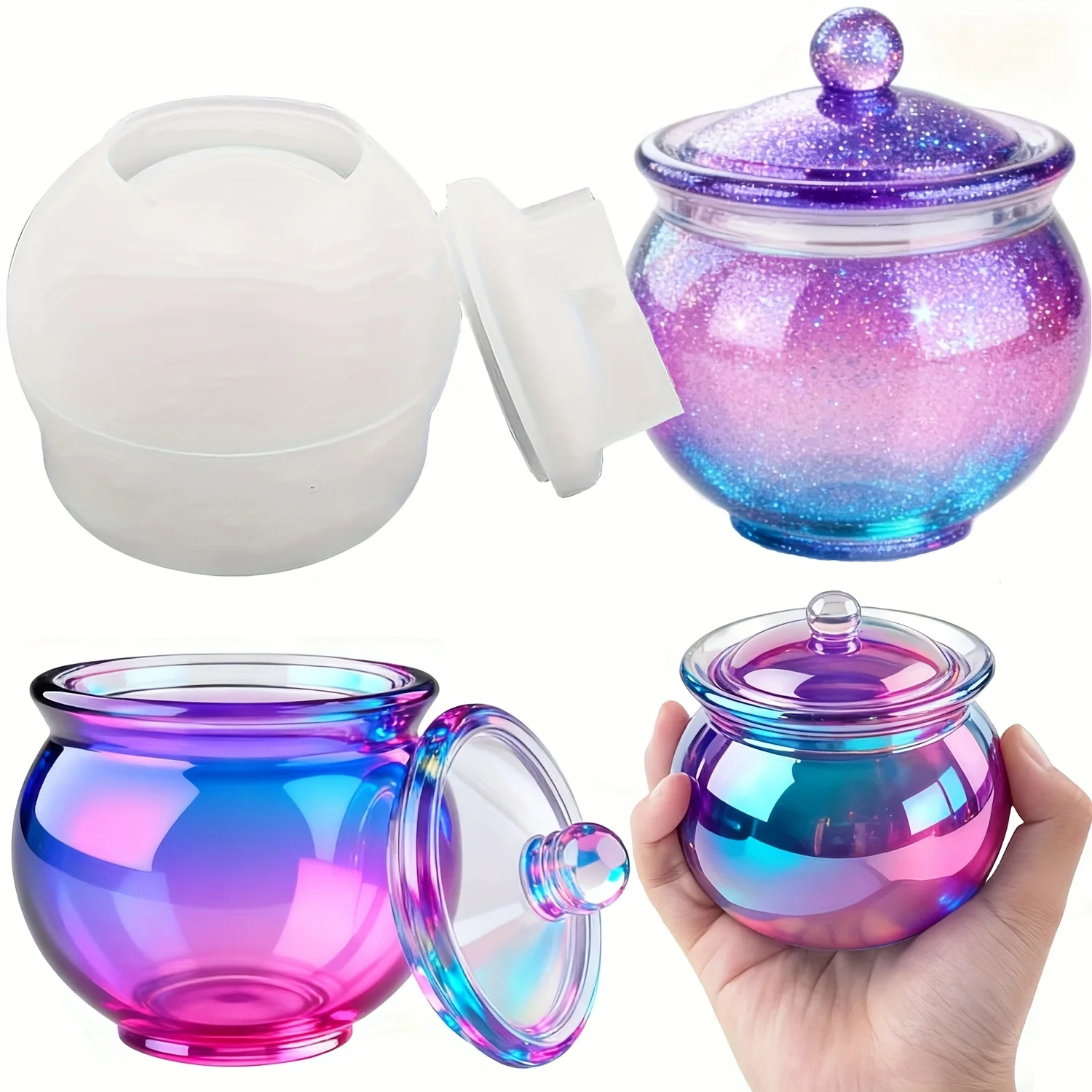 Candle Making Moulds - 1 conjunto de moldes redondos de