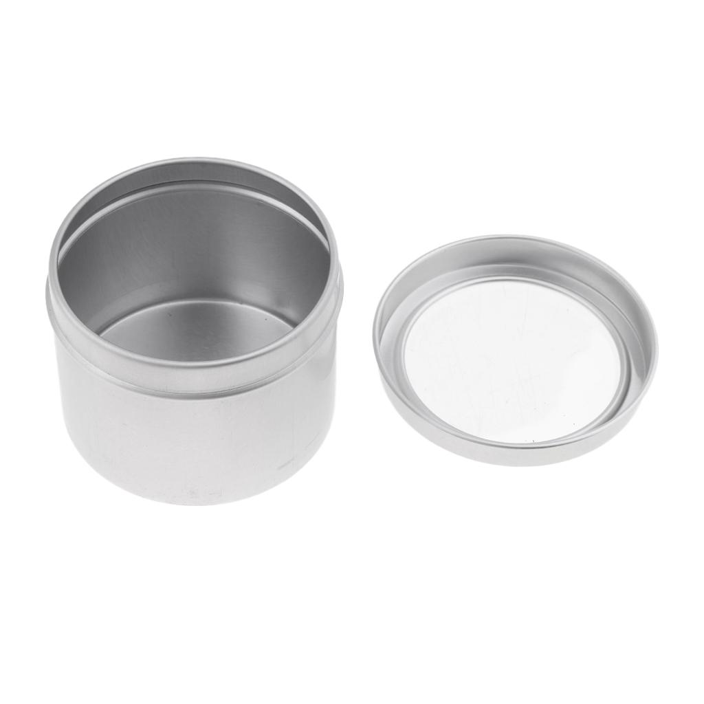 Tin Container Lid - Frascos Cosméticos Vazios de Alumínio com