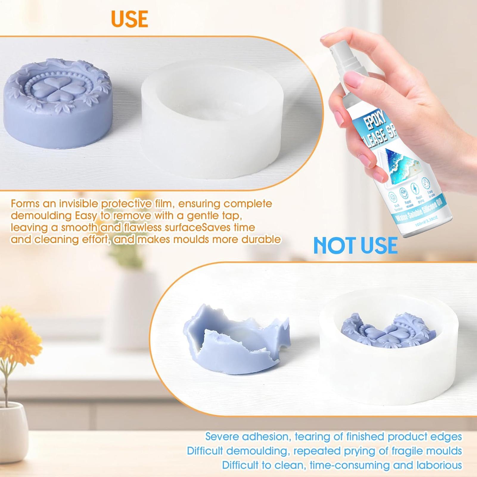 Spray Desmoldante de Silicone  - Candle Making Moulds avaliação e preço