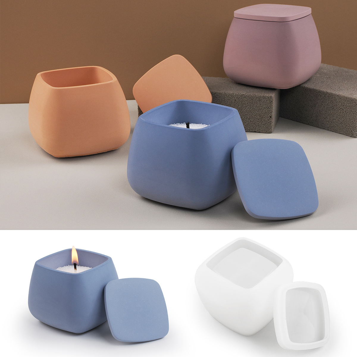 Molde de silicone para jarra d - Kraft Box Candle avaliação e preço