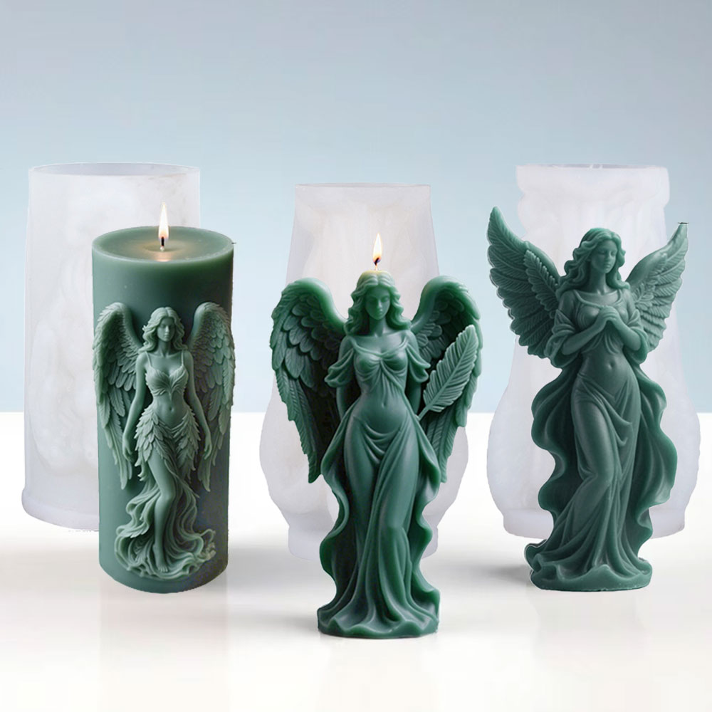Asas deusa perfumado molde de  - Candle Making Video avaliação e preço