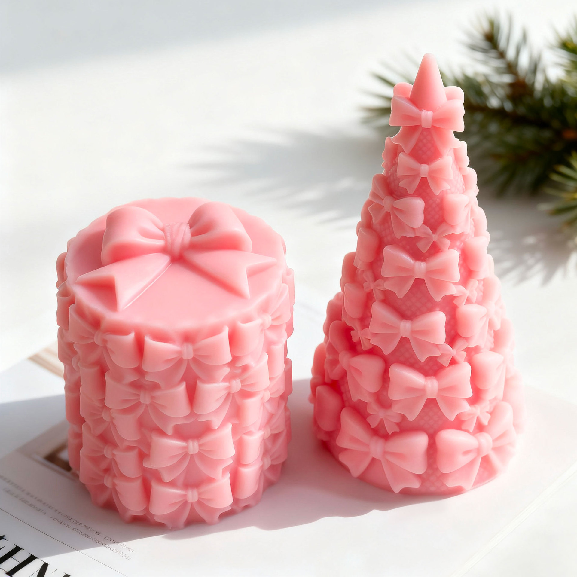 3d laço árvore de natal caixa  - Kraft Box Candle avaliação e preço