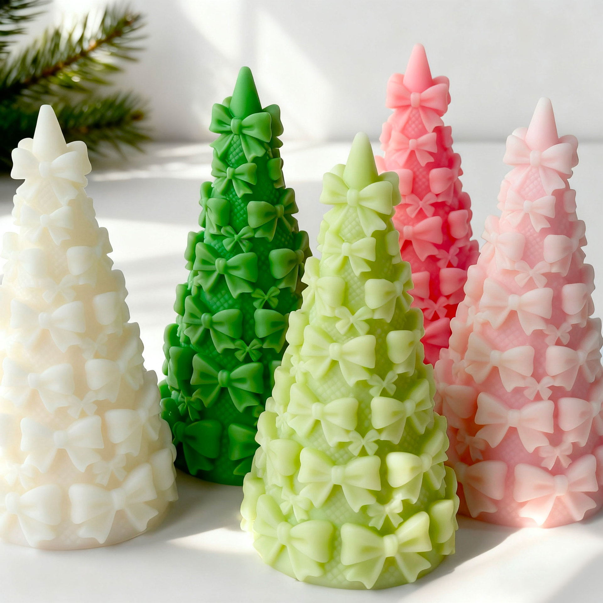 3d laço árvore de natal caixa  - Kraft Box Candle avaliação e preço