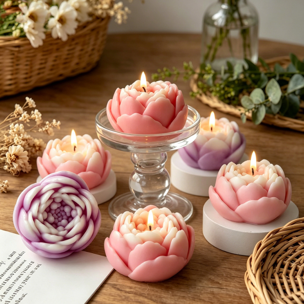 Molde de Silicone 3D para Flor - Candle Making Video avaliação e preço