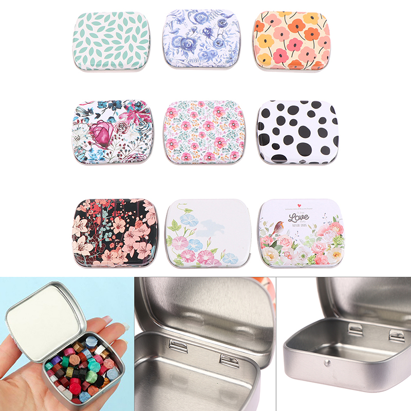 Mini Tin Metal Hinged Box com  - Tin Container Lid avaliação e preço