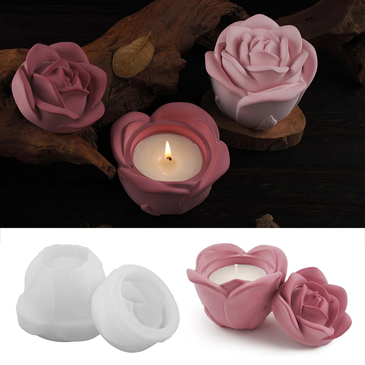 Conjunto de 2 peças de moldes  - Candle Making Moulds avaliação e preço