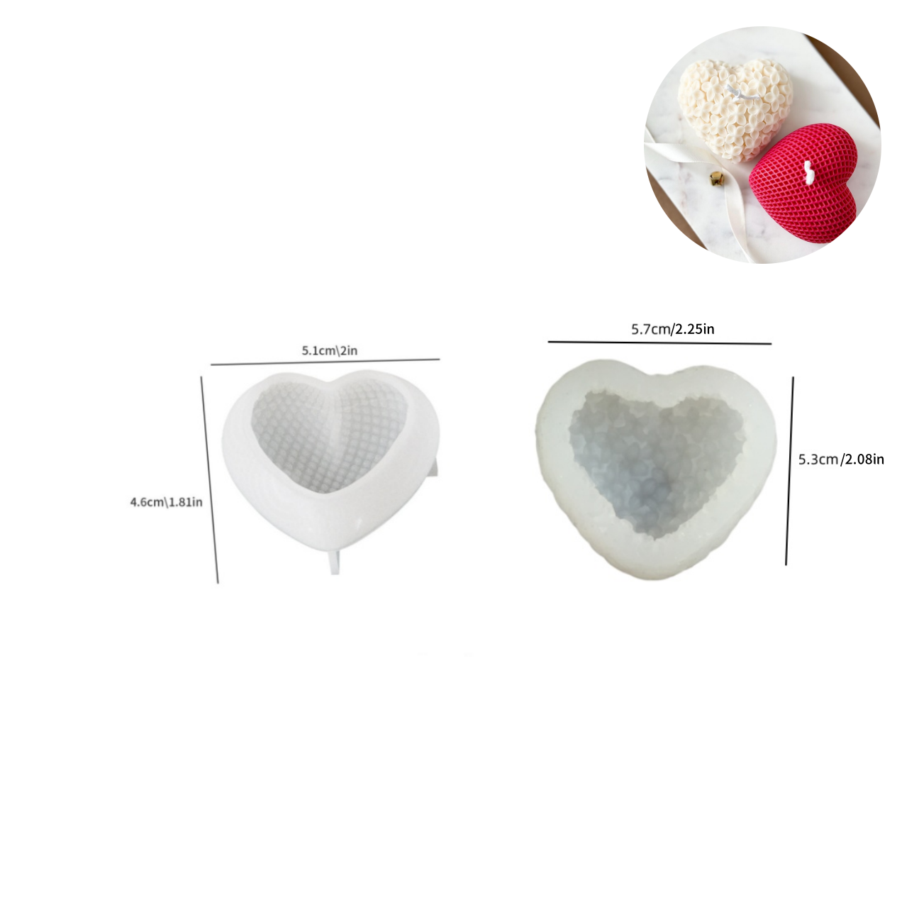 2PCS Molde de Vela em Formato  - Candle Making Gel Wax avaliação e preço