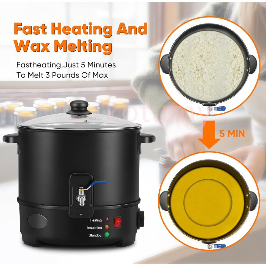 6l pequeno derretedor de cera  - Candle Making Machine avaliação e preço