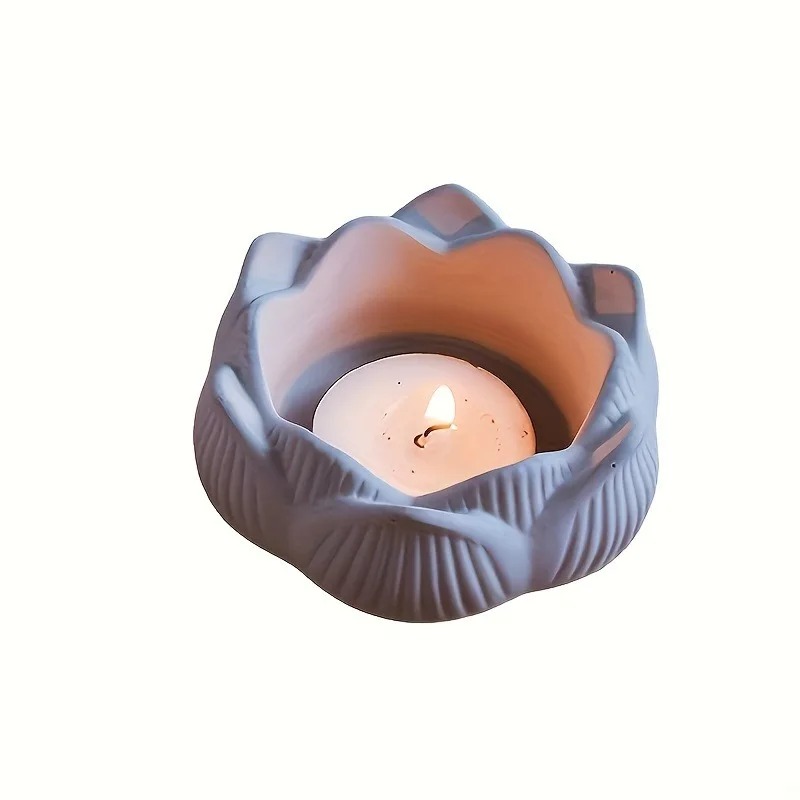 1pc diy flor de lótus moldes d - Kraft Box Candle avaliação e preço