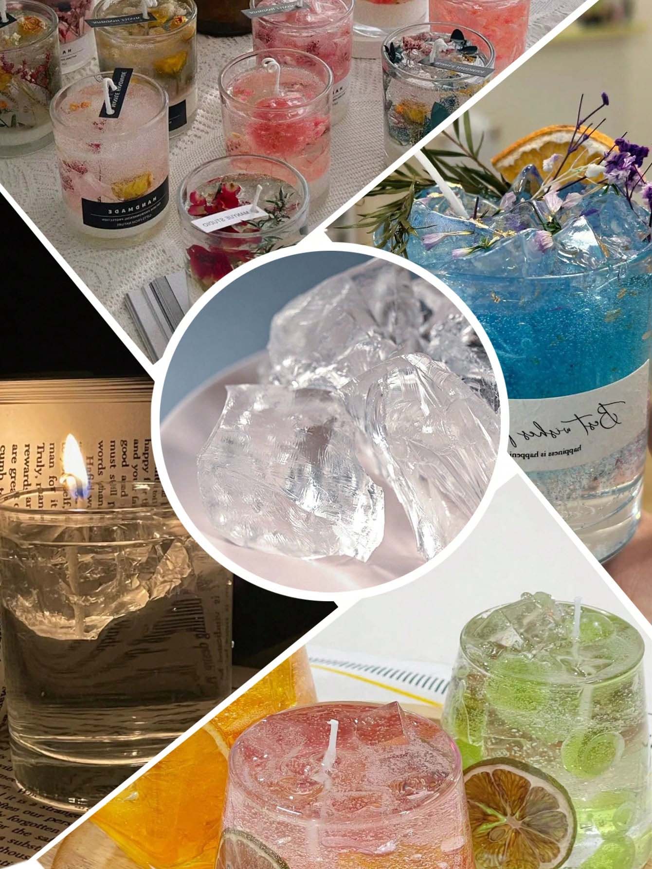 Cera de gel transparente 100g/ - Candle Making Gel Wax avaliação e preço